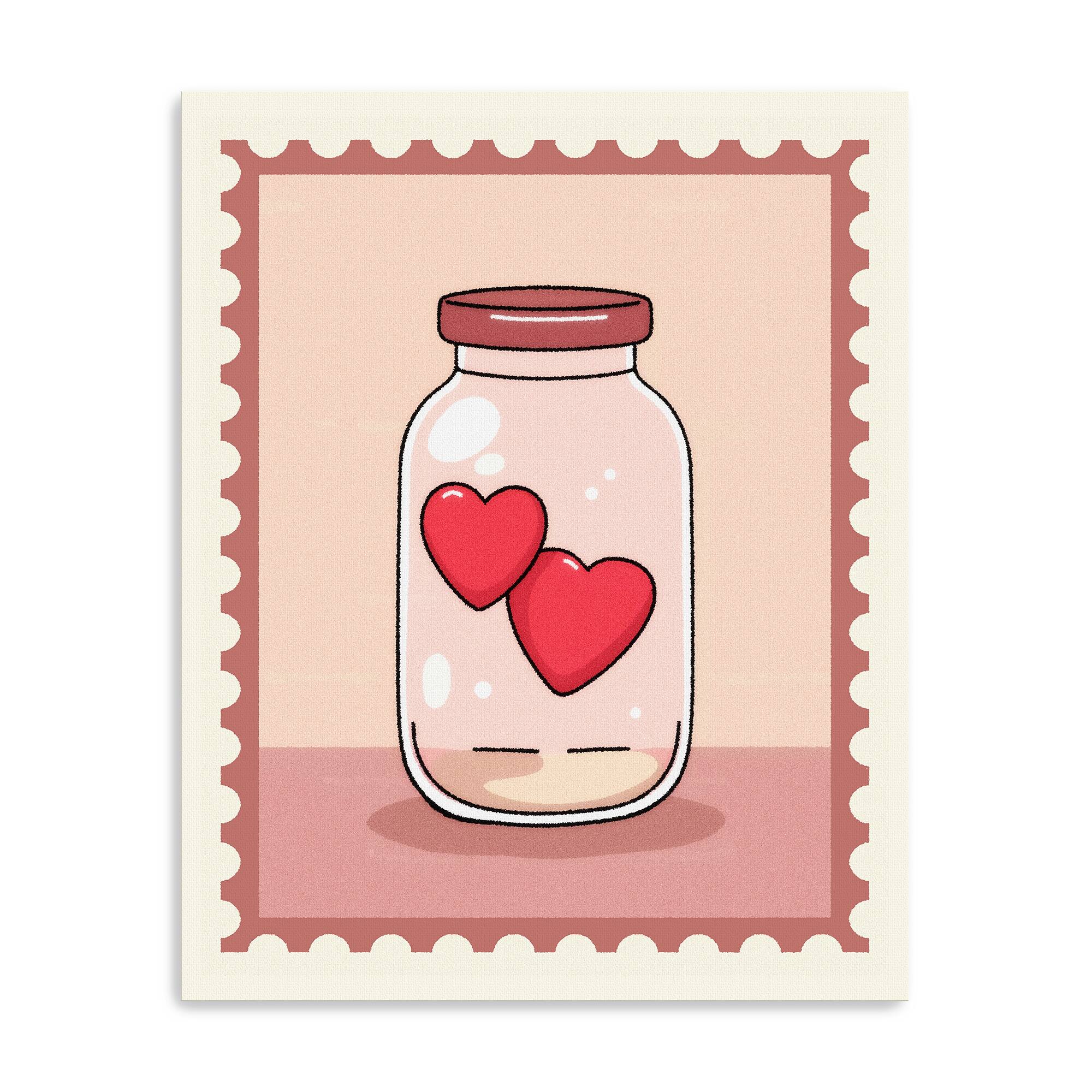 Love in a Jar Canvas Giclée Art